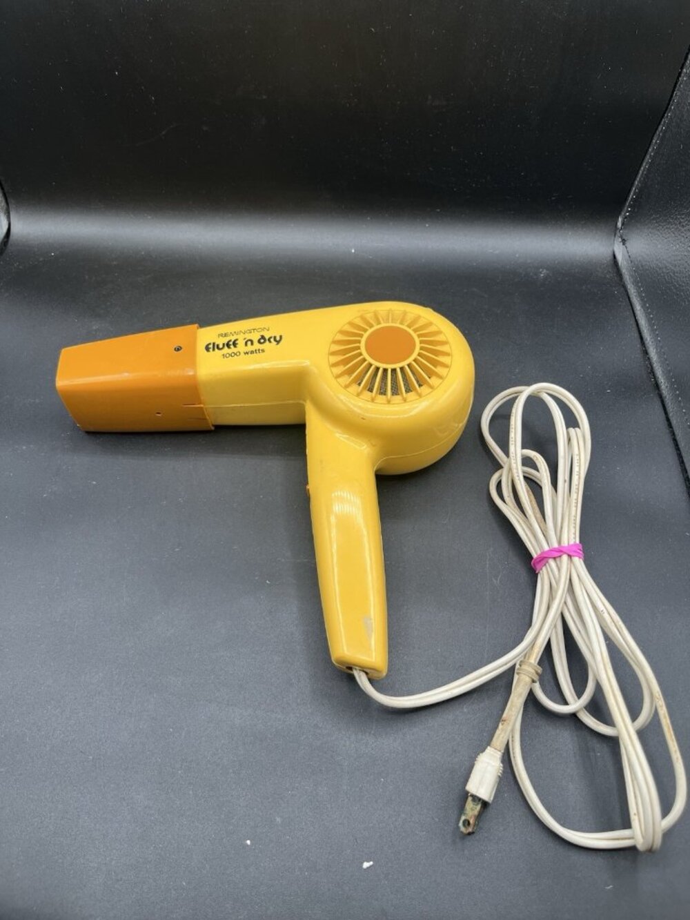 Vintage 1970s Remington Fluff 'n Dry 1000 Watt Hair Dryer Model HP-2000-T ✅